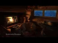 Cozy Winter Attic - Dog and Cat Sleep to the Relaxing Blizzard and Fireplace Sounds
