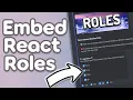 How to make Embedded Reaction Roles on Discord 2022