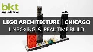 Lego Architecture Chicago Skyline 21033 – Unboxing , Review, and Real-Time Build