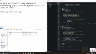 Basic Python Login System Speed Coding