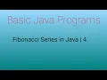 Fibonacci Series in Java Tamil