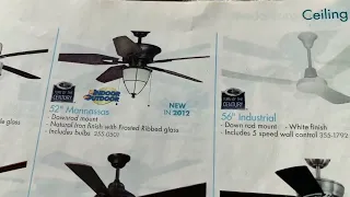 Ceiling Fans In The Menards 2012 Lighting Fan Catalog