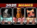 Lagu 2025 in 25 MEMES (Piano Tutorial)