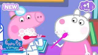 ¡El Dentista en la Escuela y Más! 🦷🏫| Peppa Pig e Mais em Português  - Clipes e Histórias
