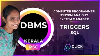 Triggers in SQL DBMS Kerala PSC Computer Programmer System Analyst System Manager