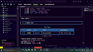 Hackathon Project Smart Todo CLI App in Python In-Memory Task Manager Phase I