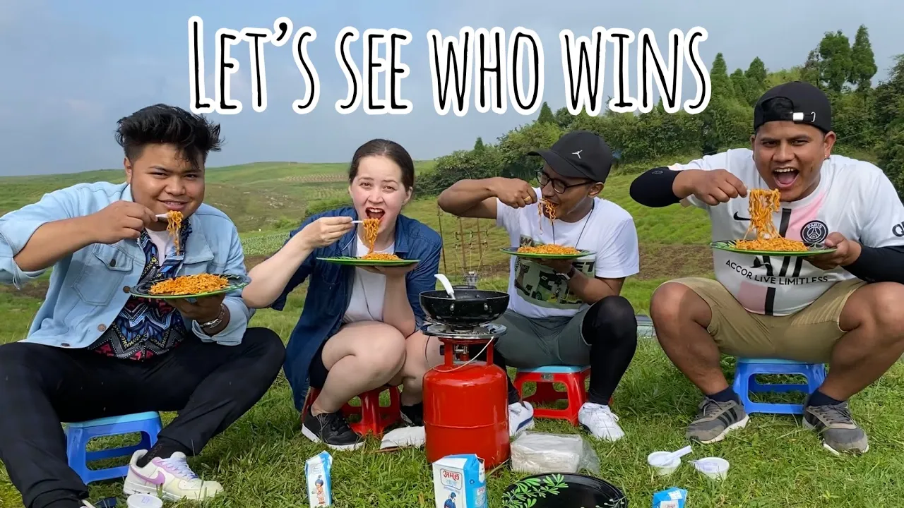 Spicy noodle challenge @MonVlogs1997 @OnteiSyiemlieh #india