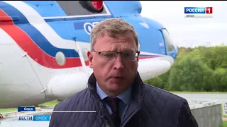 В Кировском округе Омска идет благоустройство Сквера имени Героев-авиаторов