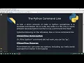 The Python Command Line