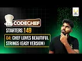 Codechef Starters 149 Contest Chef Loves Beautiful Strings Easy Version