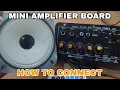 MINI AMPLIFIER BOARD | HOW TO CONNECT | HOW TO SETUP