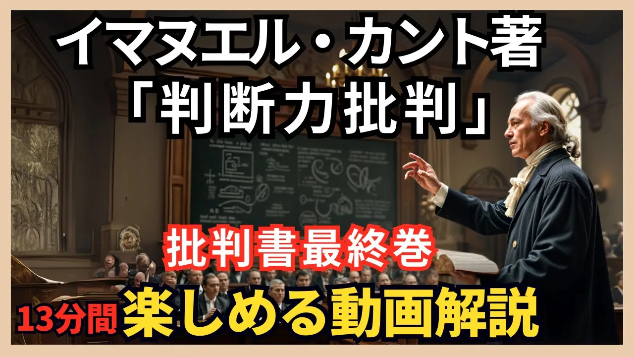 【哲学】イマヌエル・カント『判断力批判』を解説 ~美と崇高、そして自然と自由をつなぐ哲学✨📘感性や自然と哲学の深い関係を学ぶヒント