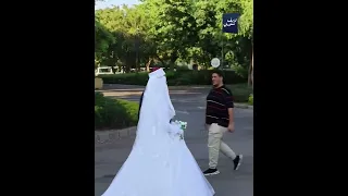 أحلى عرسان في مصر شيخ أزهري وعروسته المنتقبة قلبوا السوشيال ميديا 