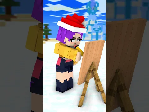 HELP Cute Rumi to Drawing Santa Claus in Drawing Challenge with Noob Girl, Aphmau, Notch Girl
