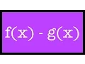 Subtracting Function of Operations Basic Function of Operations 2