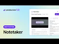 Productive Notetaker Turn Meetings Into Actionable Work