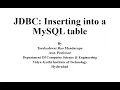 JDBC Inserting records into a MySQL Table