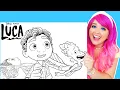 Coloring Luca Alberto Sea Monsters Coloring Pages Prismacolor Markers