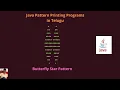 Java Butterfly star pattern in Telugu