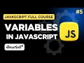JavaScript Full Course - Lesson 5 Variables let vs const vs var Cart Quantity Project in Telugu