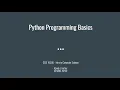 Introductory Python Programming - 01a