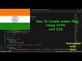 How To Create Indian Flag Using HTML and CSS