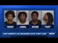 4 men arrested in organized crime spree targeting vehicles across Louisville