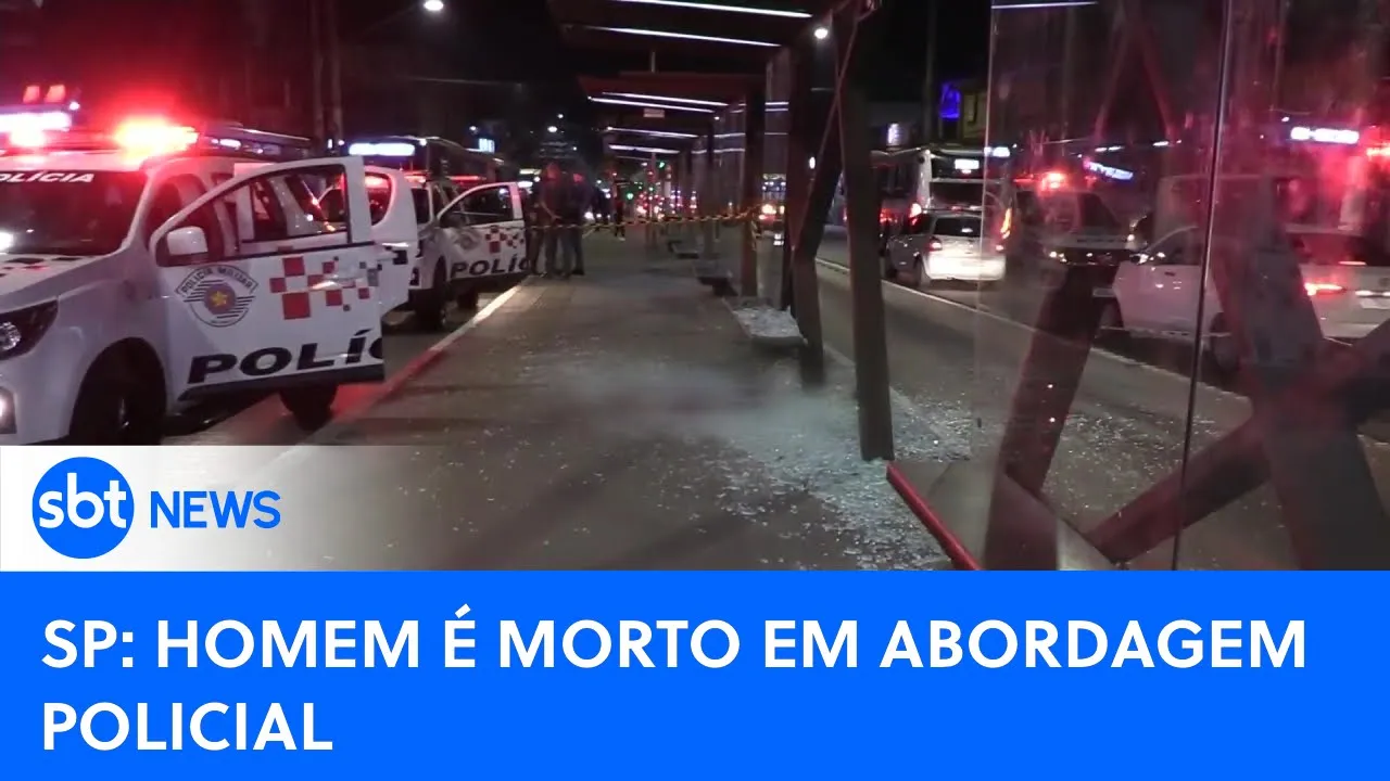 Homem com arma falsa é morto em abordagem policial | #SBTNewsnaTV (18/08/23)