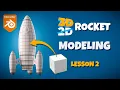 Blender Beginner Tutorial - Part 2 Modeling Rocket