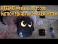Review of HTZSAFE Wireless Outdoor Motion Sensor and Alarm System HTZSAFE T804 808A SETUP