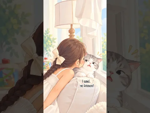 The Cat Clearly Didn’t Want That Kiss! 😂