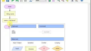 First Program in Flowgorithm