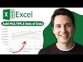 How to Add MULTIPLE Sets of Data to ONE GRAPH in Excel 2026 Full Guide