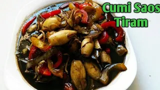 RESEP CUMI SAOS TIRAM ENAK BIKIN NAMBAH MAKANNYA | SQUID WITH OYSTER SAUCE || MASAKAN ENAK