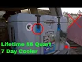 How To Use Lifetime 55 Quart 7 Day Cooler Review