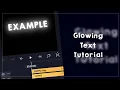 GLOWING TEXT TUTORIAL alightmotion