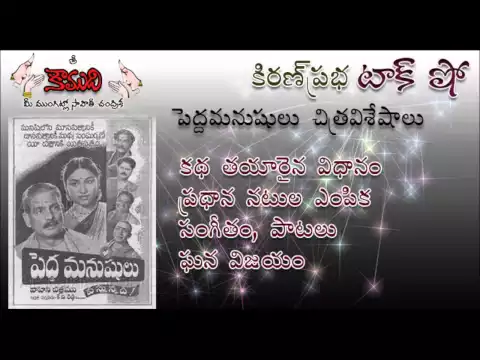 Thumbnail for KiranPrabha Talk Show on the movie PEDDA MANUSHULU