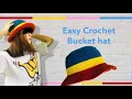 Easy Crochet Bucket Hat Tutorial beginner friendly