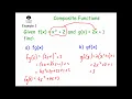 Composite Functions - Corbettmaths