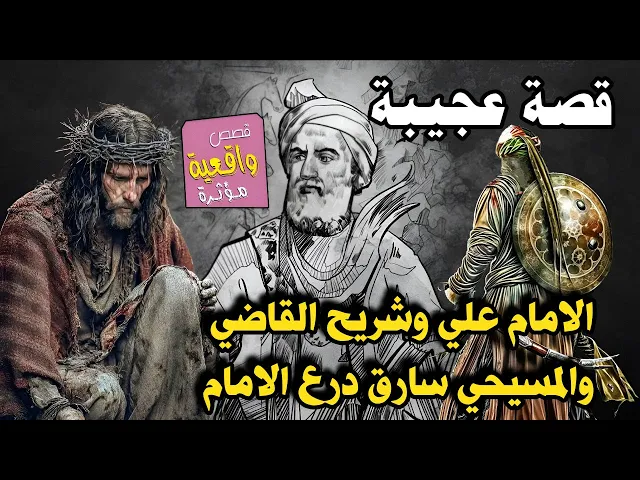 ⁣قصة الامام علي عندما انسرق درعه وذهب للسوق ورئاه عند المسيحي وقال هذا درعي وذهبو للقاضي ولم يعطيه له