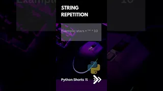 String Repetition Python Shorts 15 Python Tutorial Deepak Radhakrishnan