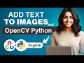 How to Add Text to Images with OpenCV in Python Step-by-Step Tutorial In English