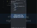 Text Formatting Tags in HTML mark Tag for Highilght Style HTML CSS Tutorial for Beginners