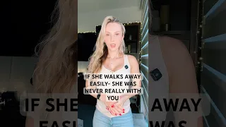 إذا ابتعدت بسهولة فهي لم تكن معك حق ا أبد ا 