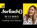 JavaScript forEach in 1 5 min