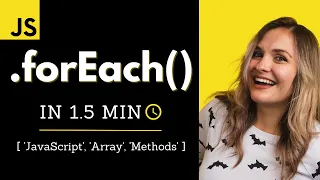 JavaScript forEach in 1 5 min
