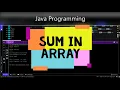 How to find sum of Array elements in Java Programming in Hindi Programming Skills