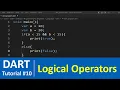 Dart Tutorial - Logical Operators in Dart Programming