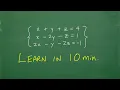 Master 3 Variable Systems in 10 min