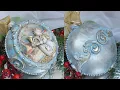 Decoupage Tutorial Vintage Christmas Ornaments DIY SvetlanaAist